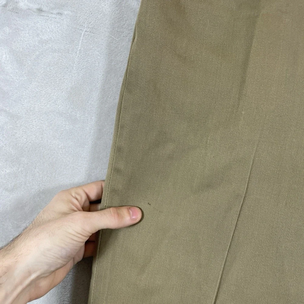 True Vtg 60s Lee Westerner Pants Mens 36x29 Cotton Talon Zipper Green USA Union